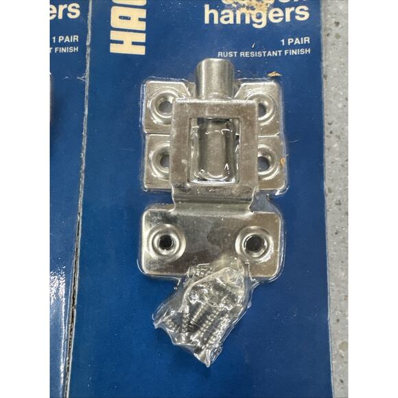 Hager Screen Hangers 2 Sets Wrought Steel Made In St. Louis MO Vintage - Picture 2 of 6